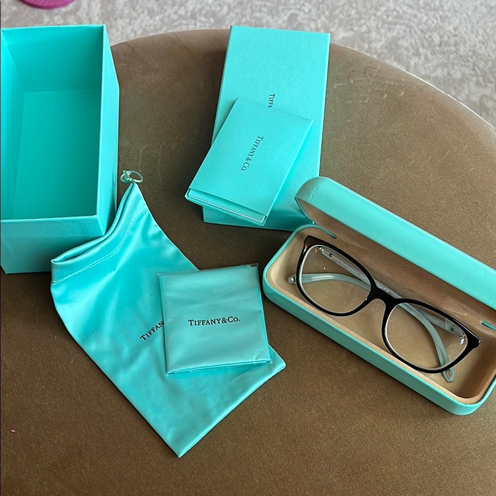 Tiffany & Co. Black Eyeglasses with Case